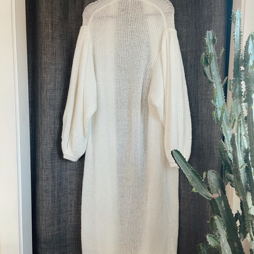 Free People Sweater Balloon Sleeve Cardi